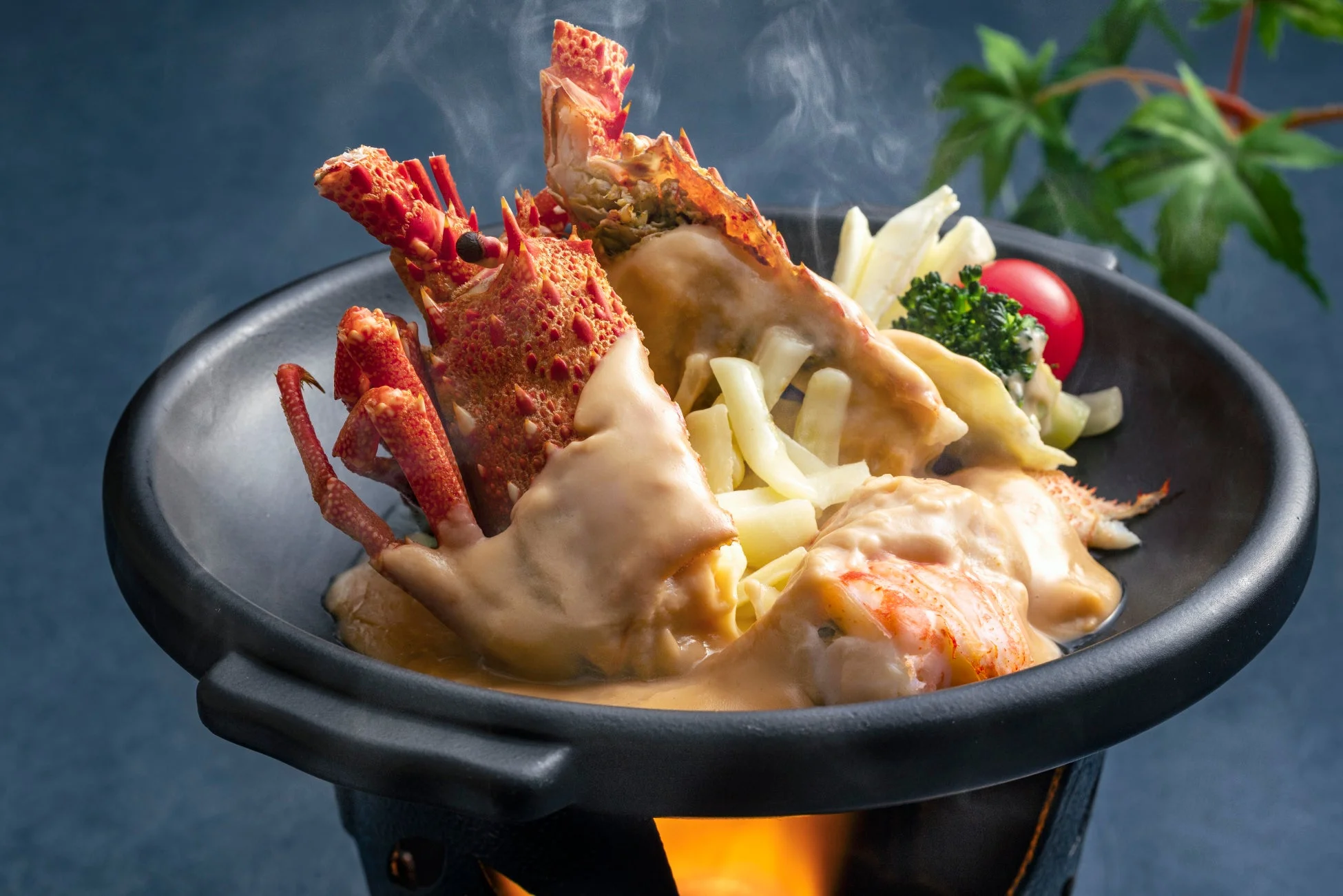 伊勢海老の豪華な料理
