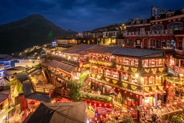 台湾九份の夜景