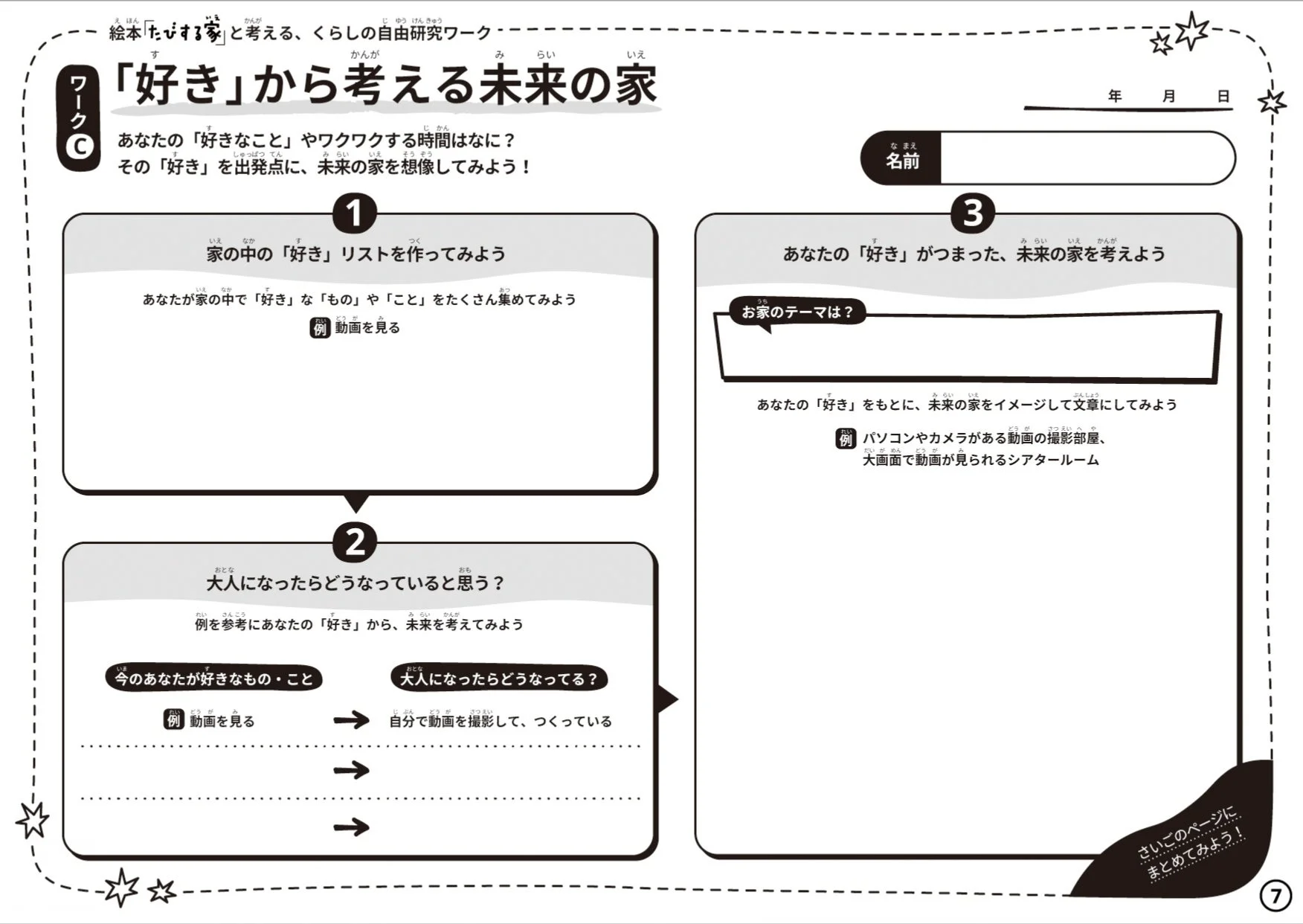 ワークC:「好き」から考える未来の家