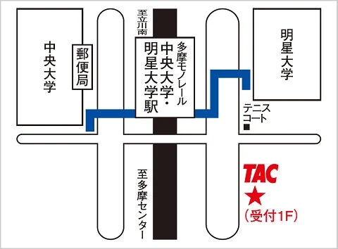 TAC中大駅前校の地図