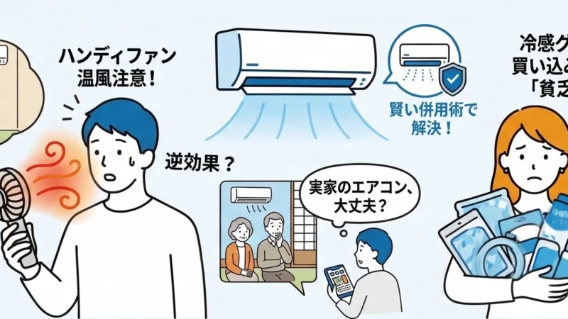 猛暑対策、その常識は間違いかも？ハンディファン使用や冷感グッズ購入の落とし穴と賢い夏対策