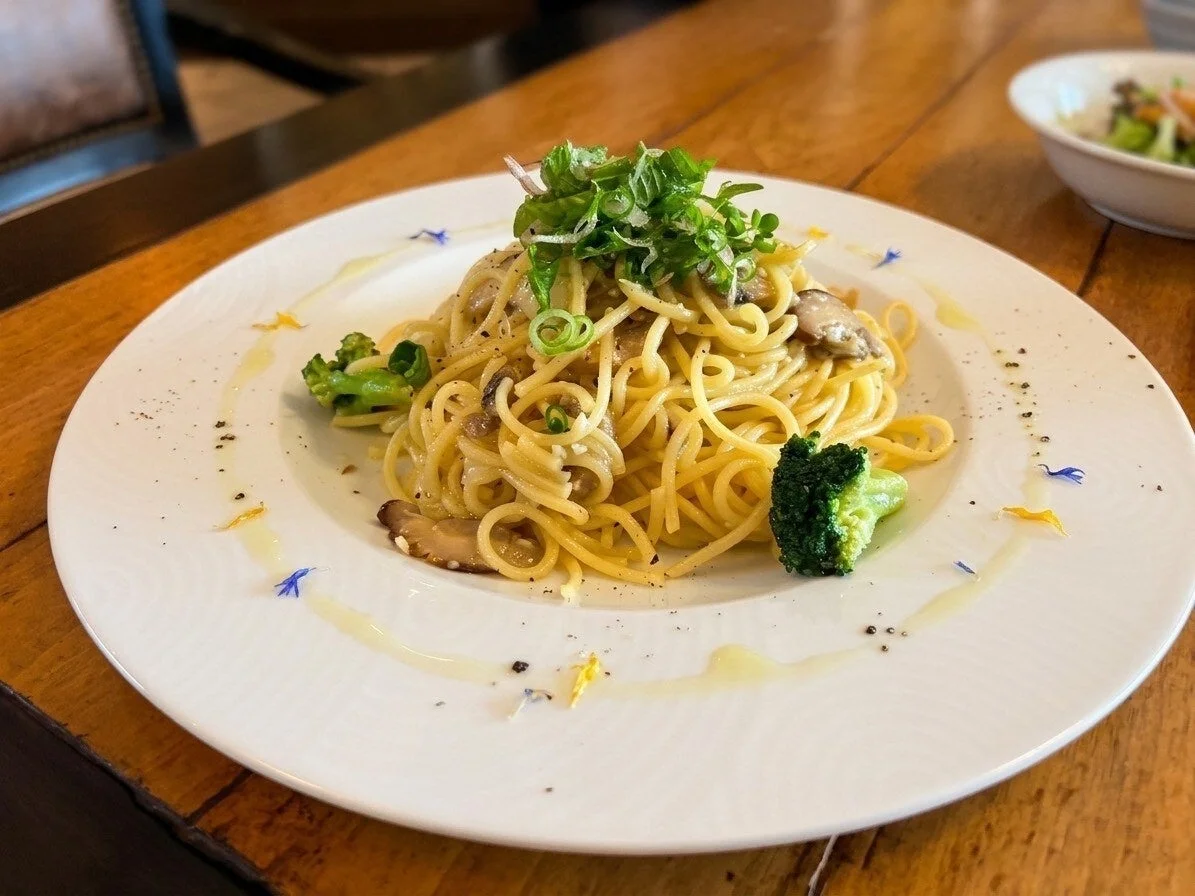 彩り豊かなパスタ料理