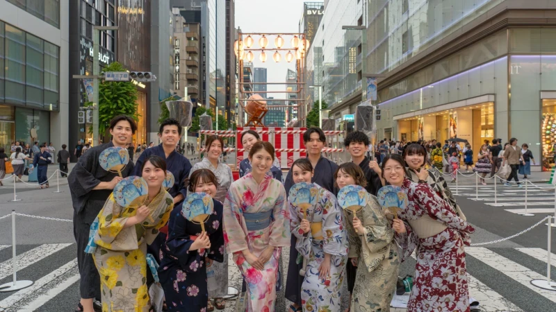 銀座の夏を彩る「ゆかたで銀ぶら2026」開催！ノースサンドが地域活性化に貢献