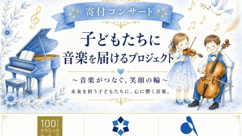 福岡の子どもたちへ、本物のクラシック音楽を届けよう！9月1日開催「子どもたちに音楽を届けるプロジェクト」