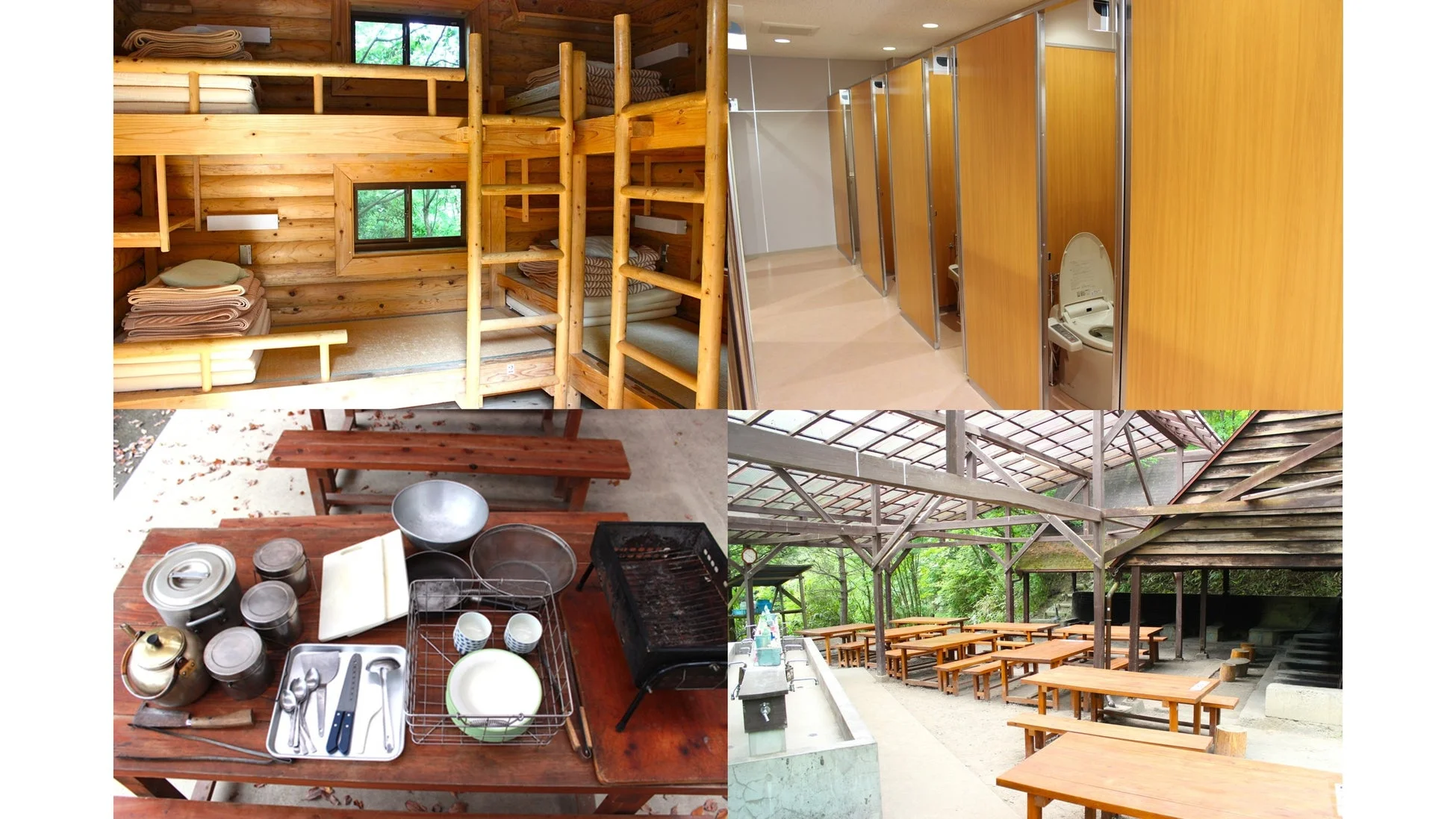 キャンプ施設の様子