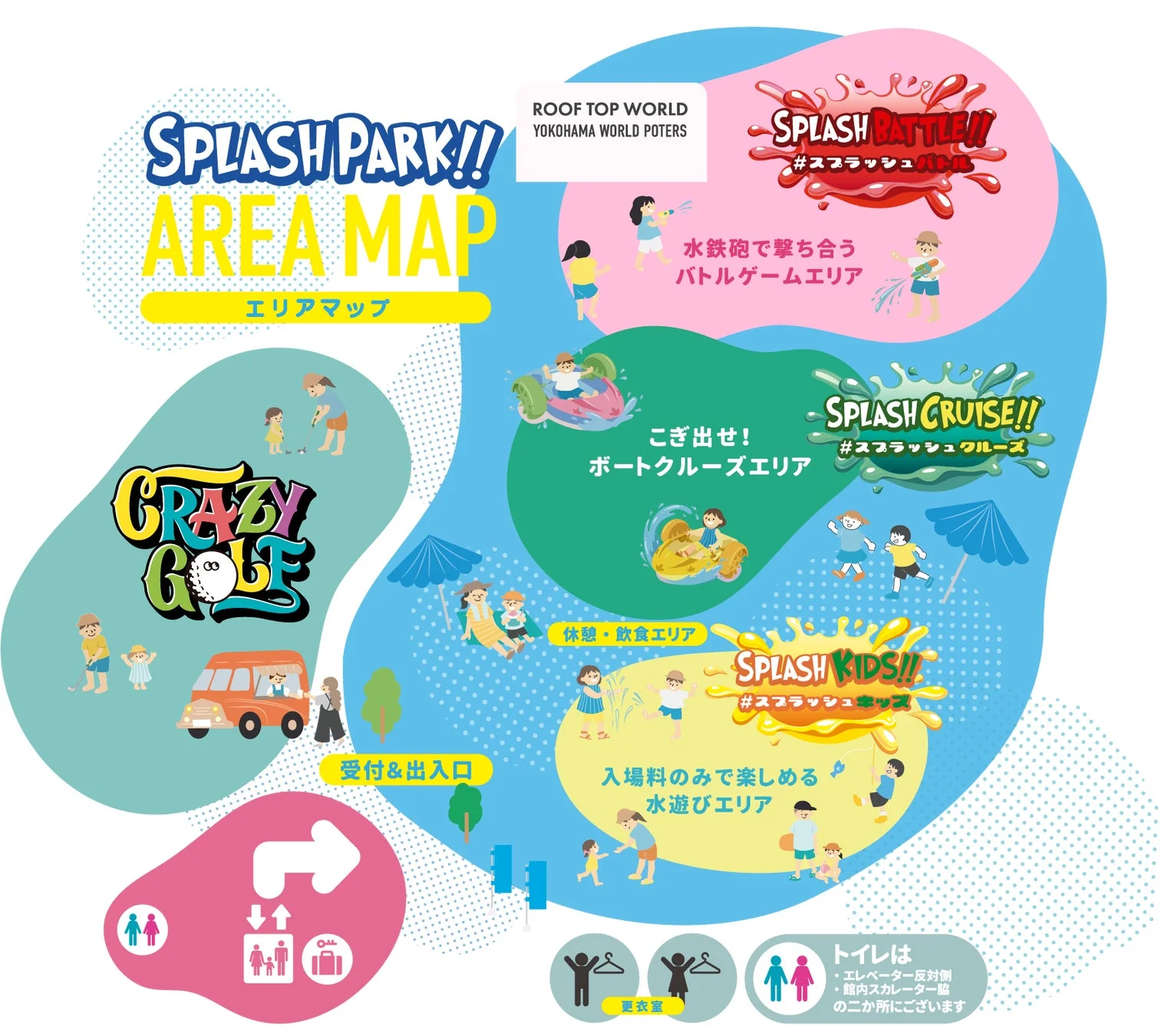 スプラッシュパーク エリアマップ