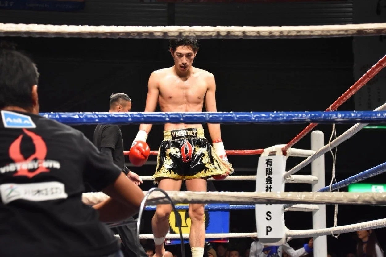 リングに立つ瀧澤選手