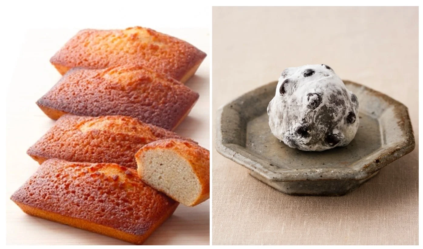 PATISSERIE RYOCOのフィナンシェバニラと松島屋の豆大福