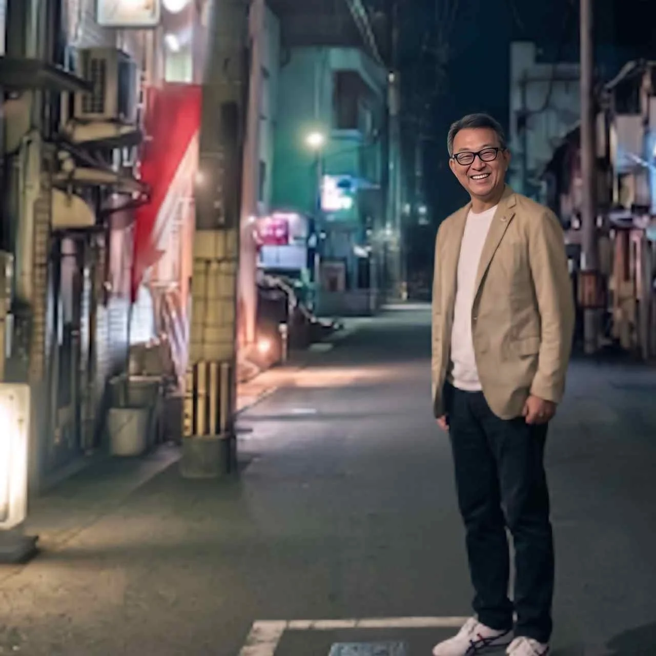 笑顔の男性