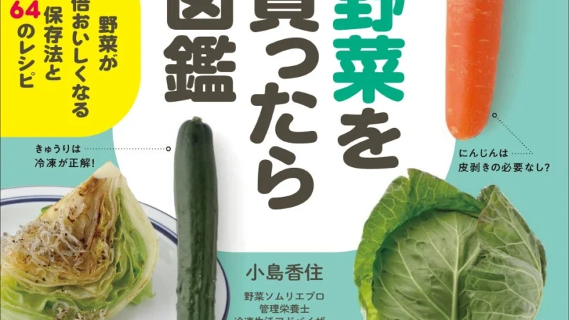 物価高騰に負けない！野菜を10倍おいしくする保存術と64のレシピを網羅した「野菜を買ったら図鑑」が新登場