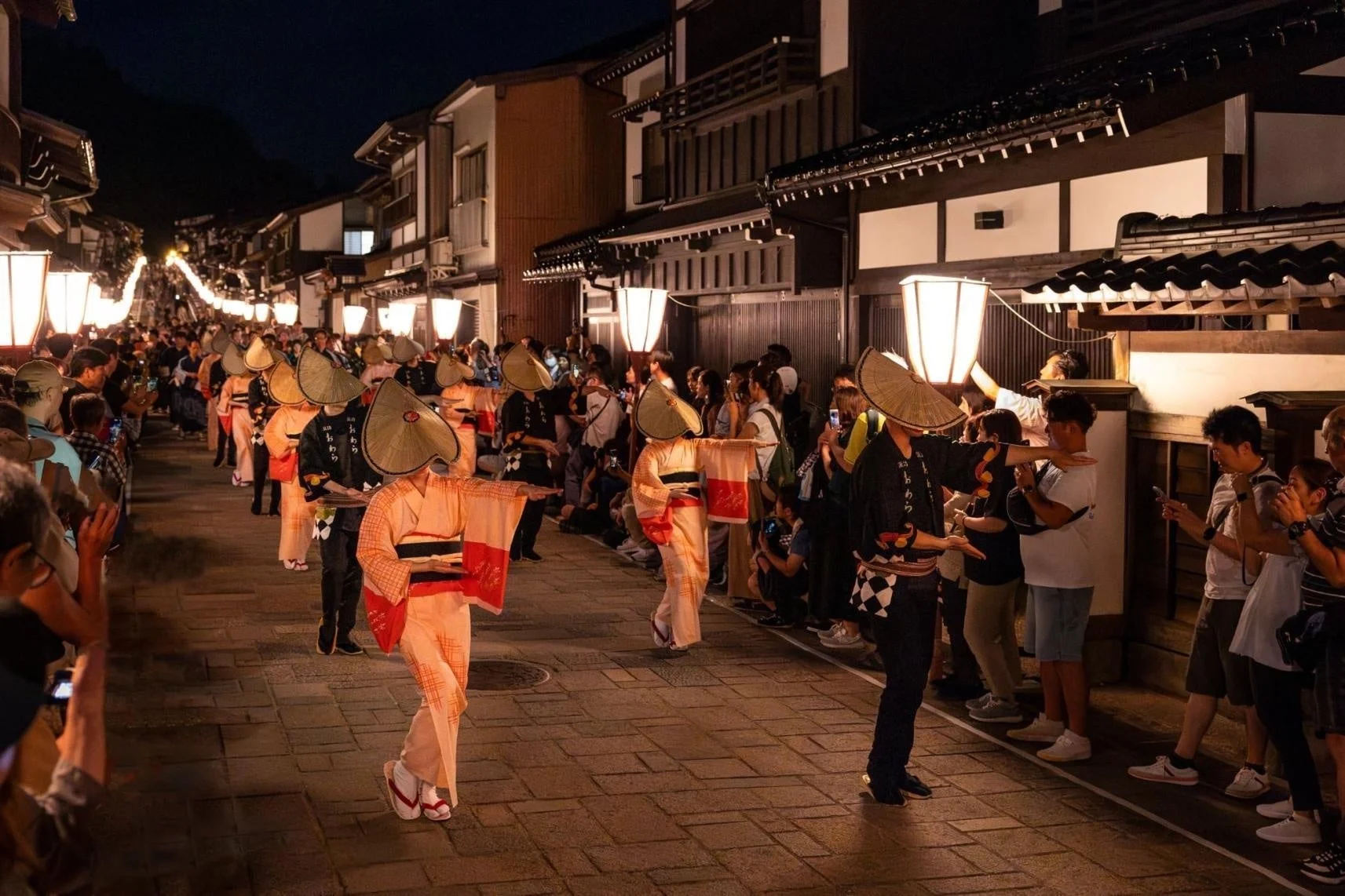 おわら風の盆の夜景