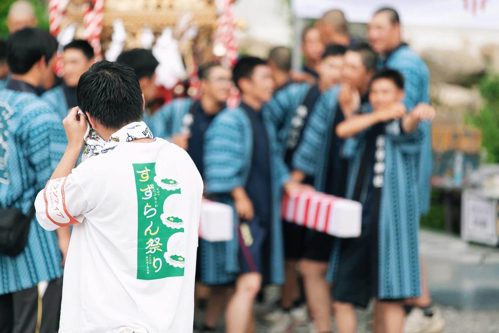 祭りのボランティアスタッフ