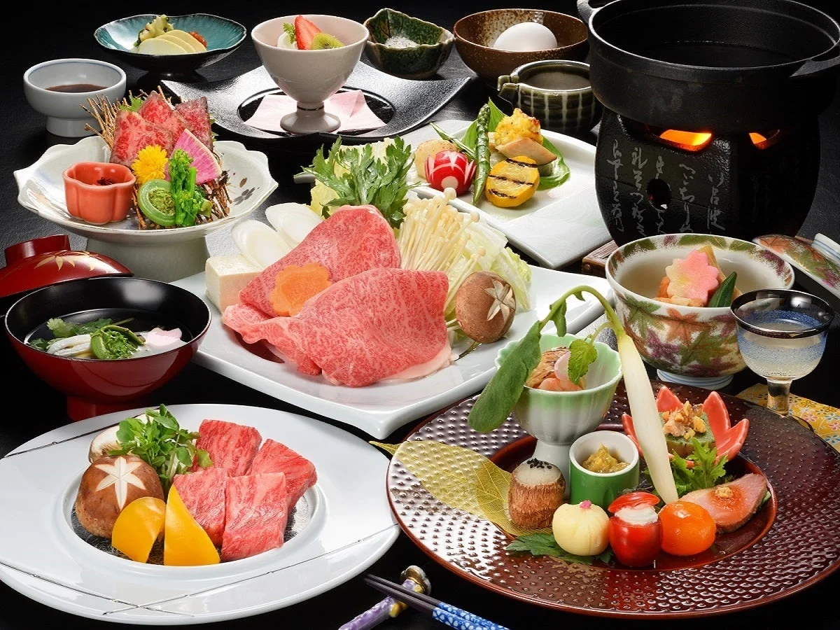 和食、懐石料理、すき焼き、しゃぶしゃぶ、牛肉