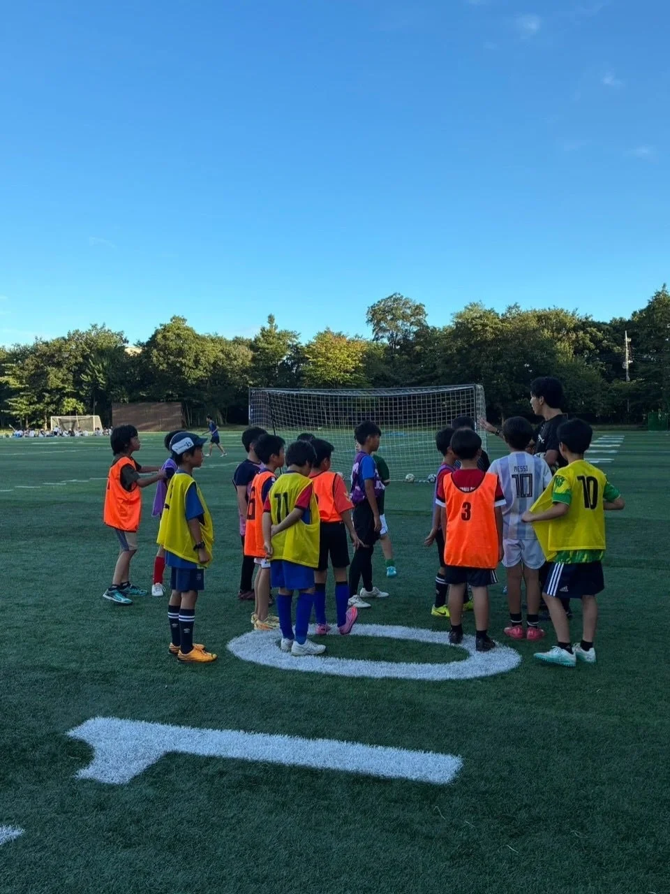 サッカー練習風景