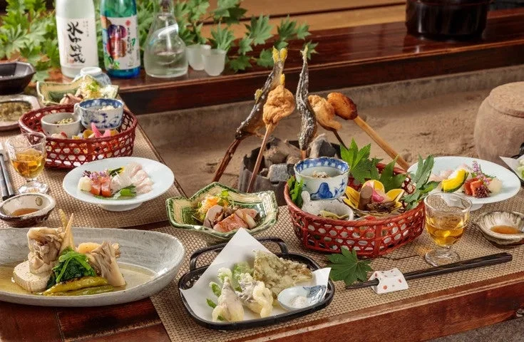 湯元長座 食事