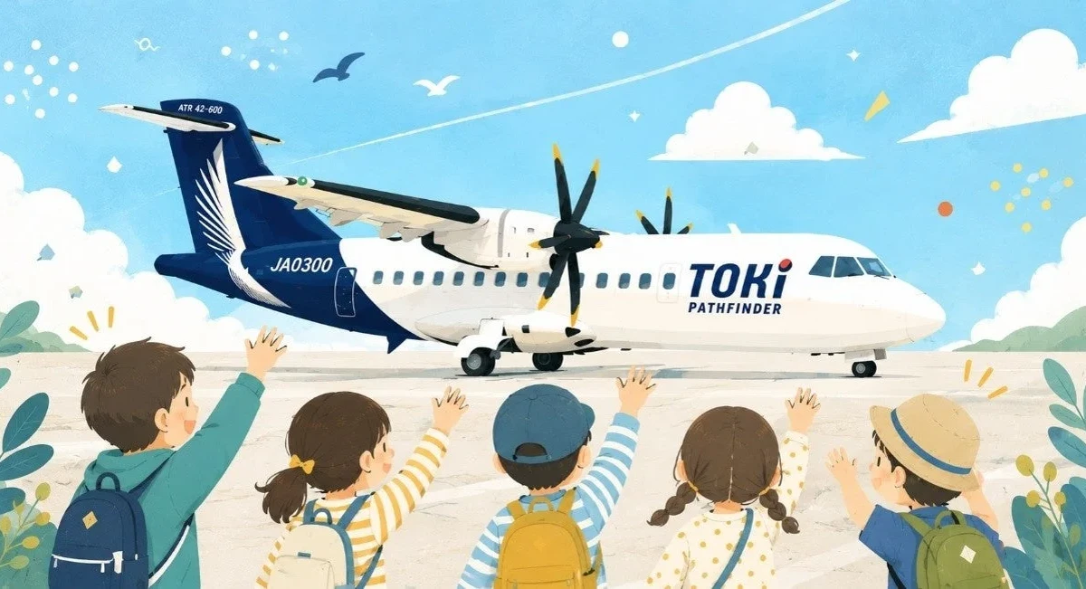 子どもたちの「空へのワクワク」を育む！トキエアが新潟上空遊覧フライト＆空港バックヤードツアーを開催