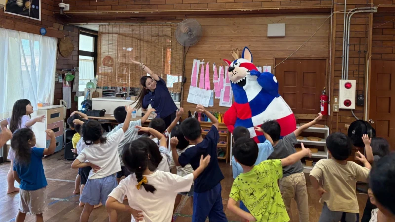 沖縄を熱くする！バスケマスコット「ゴーディー」が地域と「おおきなわ」を広げる交流会を実施