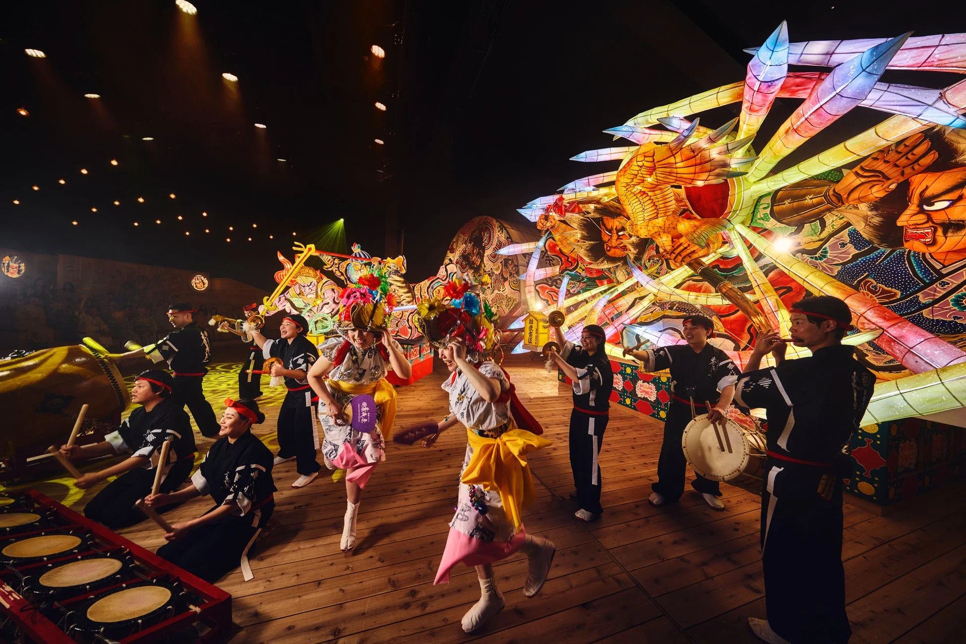 日本の祭り、ねぶた、太鼓