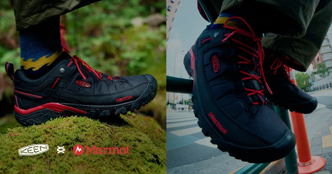 KEENとMarmotが初のコラボ！「街―山―街」をシームレスにつなぐハイブリッドハイキングブーツ『Targhee EXP WP』誕生