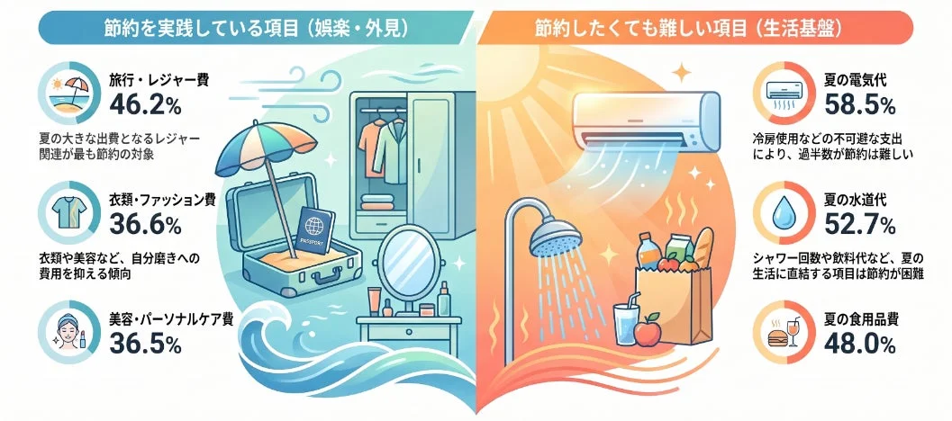 夏の消費における節約の実態