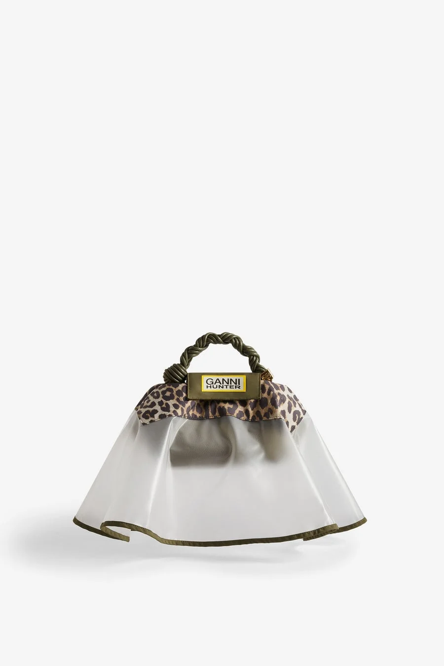 GANNI X HUNTER BAG PONCHO GANNI GREEN