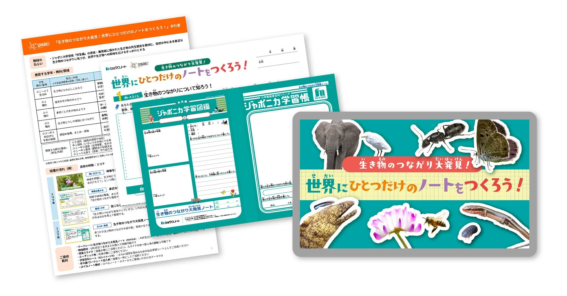 教材構成の詳細、ワークシートのイメージ