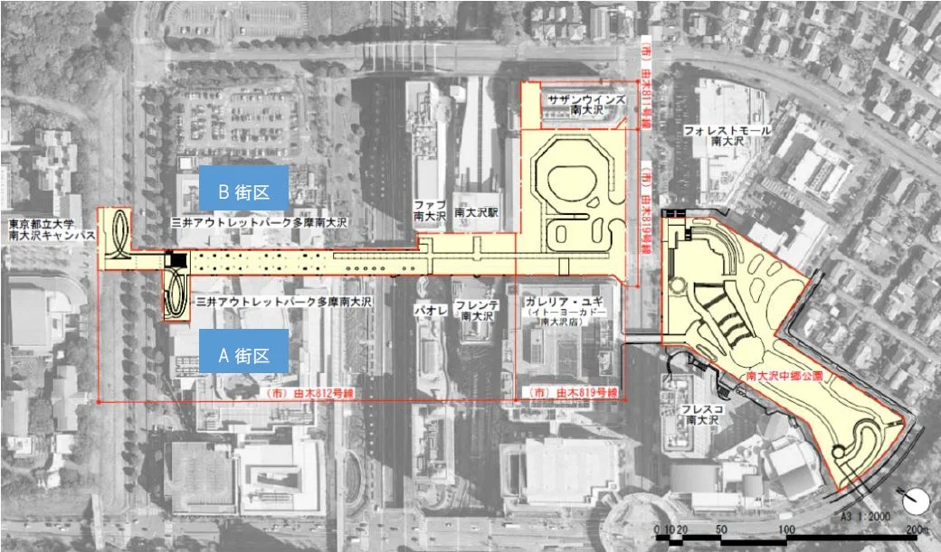南大沢駅周辺地図