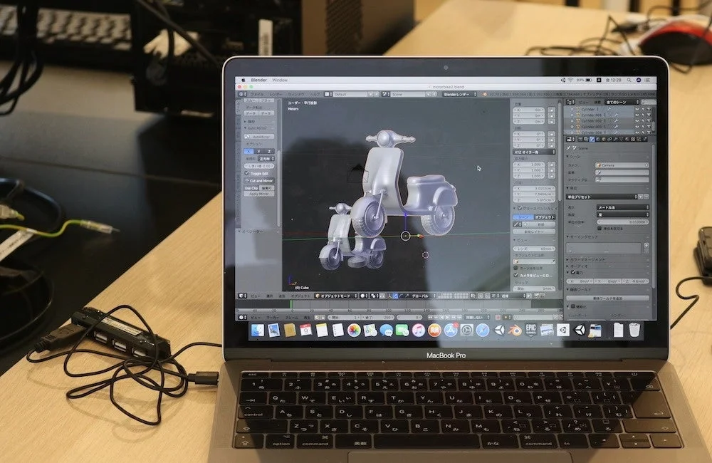 MacBook Proで3Dモデリング