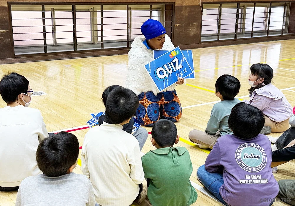 体育館でのクイズ活動