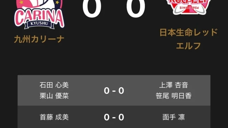 卓球ファン必見！ノジマTリーグ 2026-2027 九州カリーナ vs 日本生命レッドエルフ 対戦オーダー発表