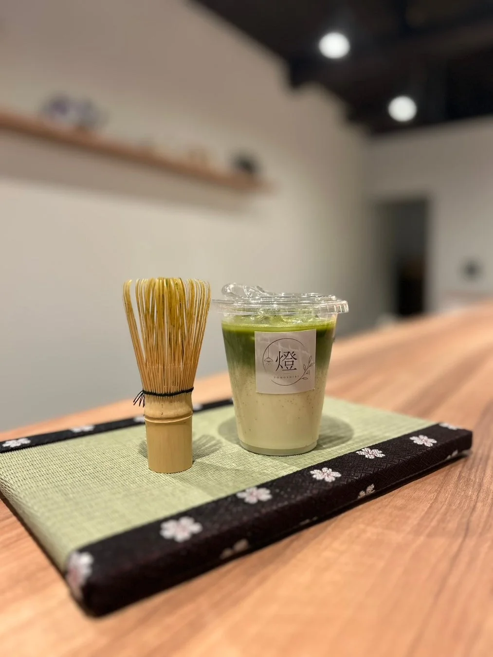 抹茶ラテと茶筅