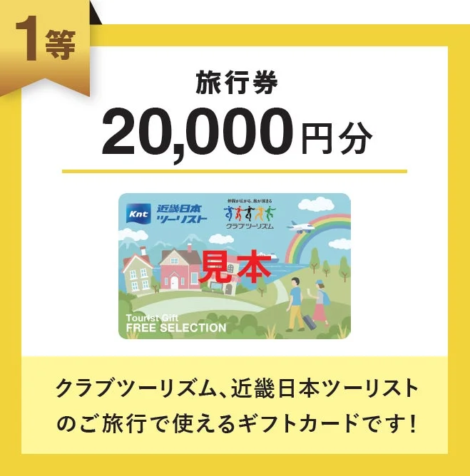 20,000円分の旅行券