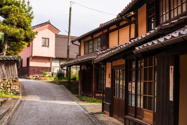日本の伝統的な街並み