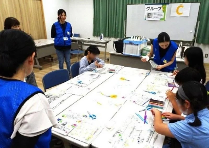 実験を楽しむ様子