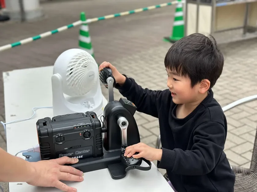 手回し発電体験 イメージ画像
