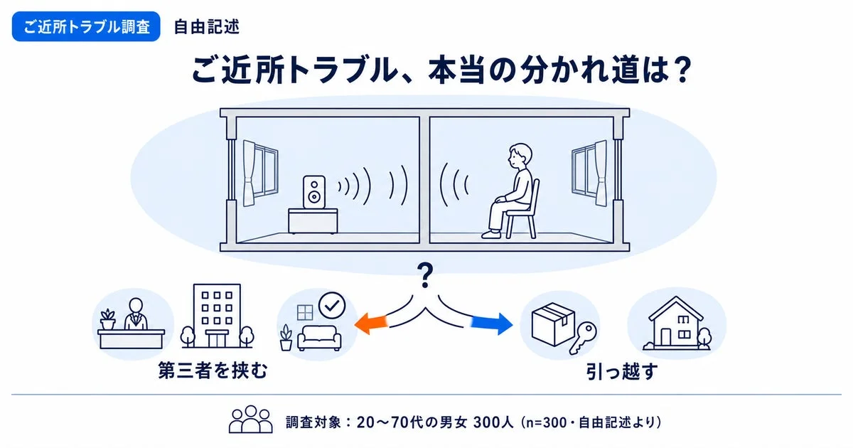 ご近所トラブル、本当の分かれ道は？
