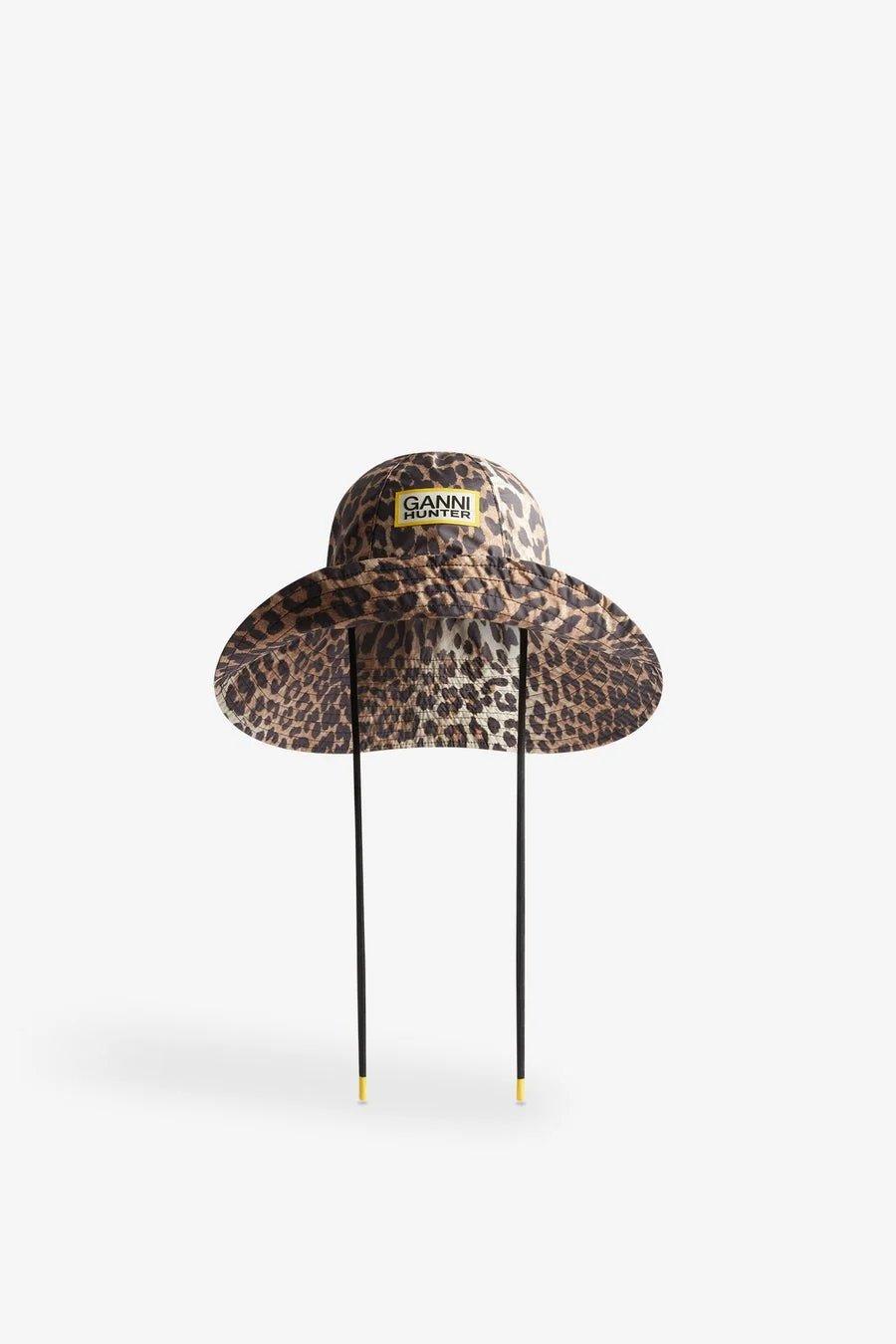 GANNI X HUNTER WATERPROOF BUCKET HAT GANNI LEOPARD