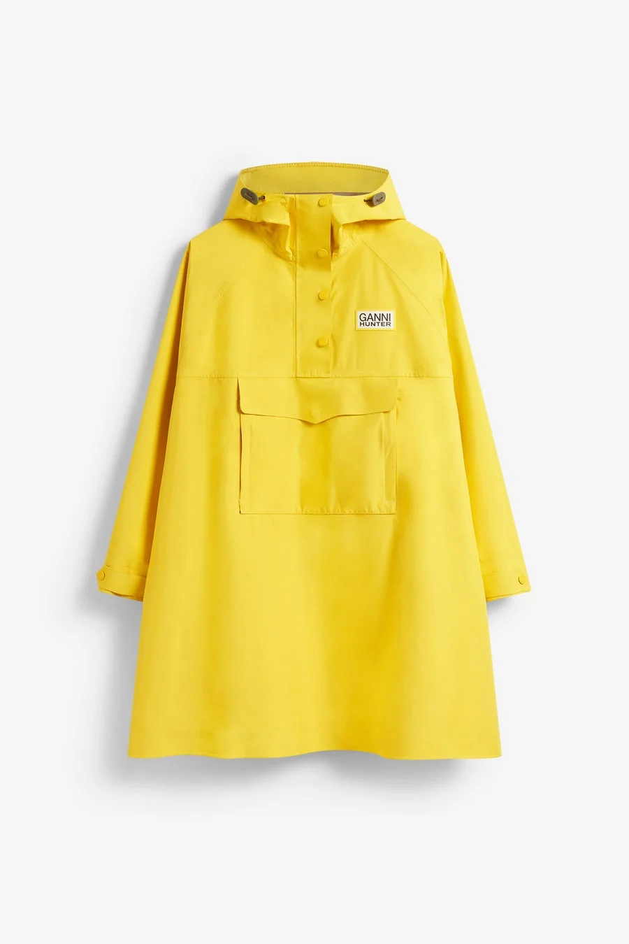 GANNI X HUNTER WATERPROOF PONCHO YELLOW